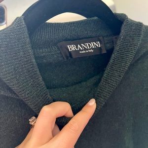 Brandini (Made in Italy) Vintage 100% Wool Dark Green Sweater